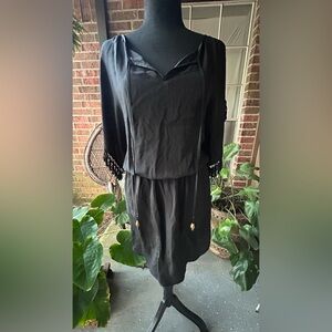 Black Silk Dress/Coverup